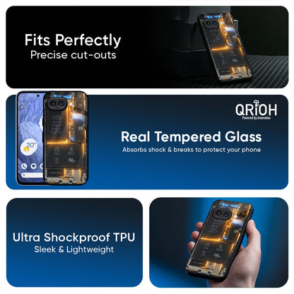 Glow Up Skeleton Glass Case for Google Pixel 10A 5G