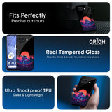 Retro Astronaut Glass Case for Google Pixel 9A