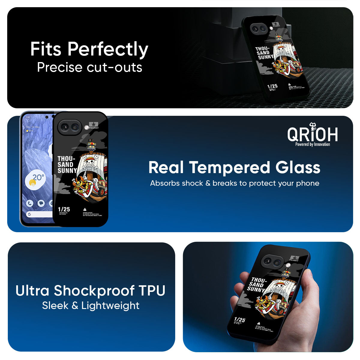 Thousand Sunny Glass Case for Google Pixel 9A