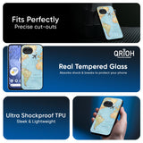 Travel Map Glass Case for Google Pixel 9A