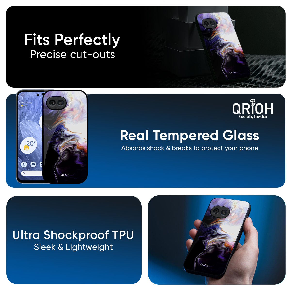 Enigma Smoke Glass Case for Google Pixel 9A