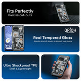 Retro Futuristic Glass Case for Google Pixel 9A