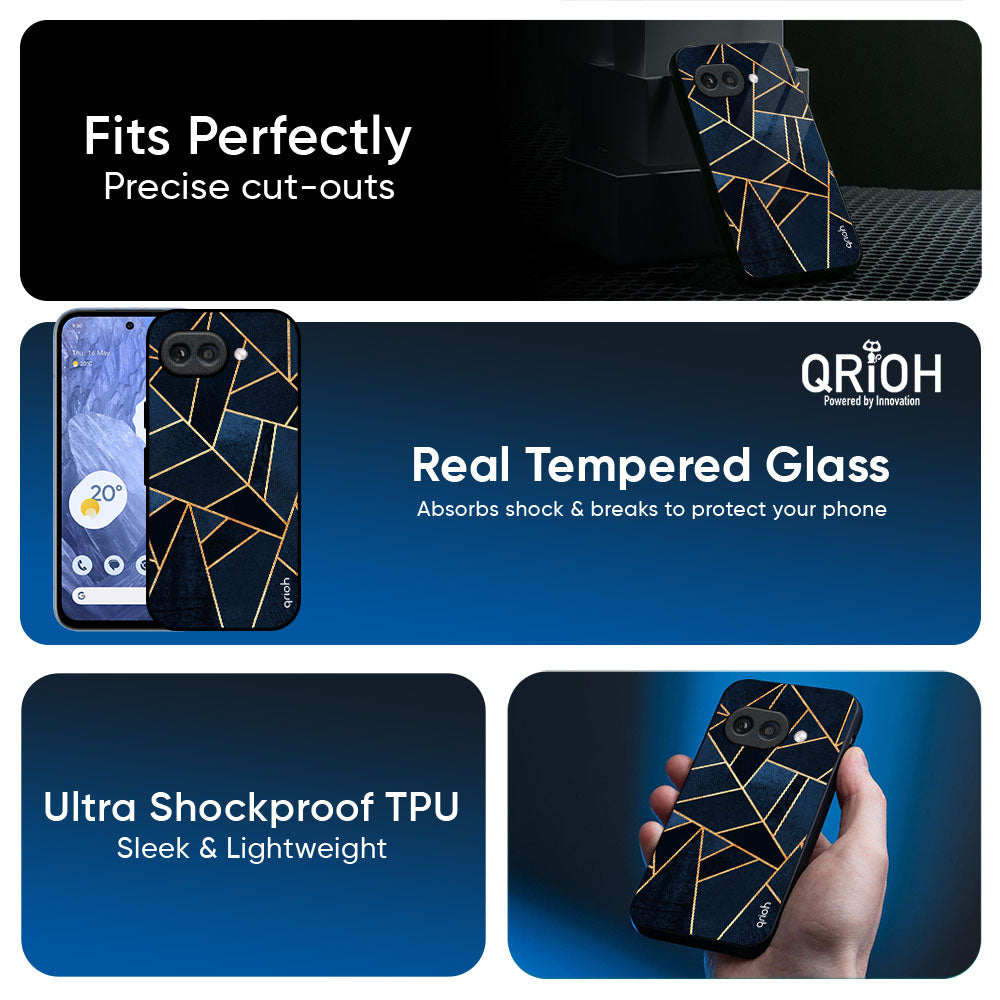 Abstract Tiles Glass Case for Google Pixel 10A 5G