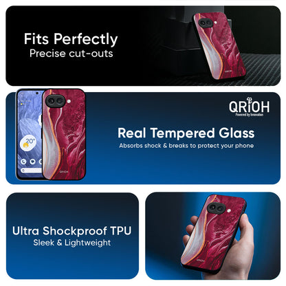 Crimson Ruby Glass Case for Google Pixel 10A 5G