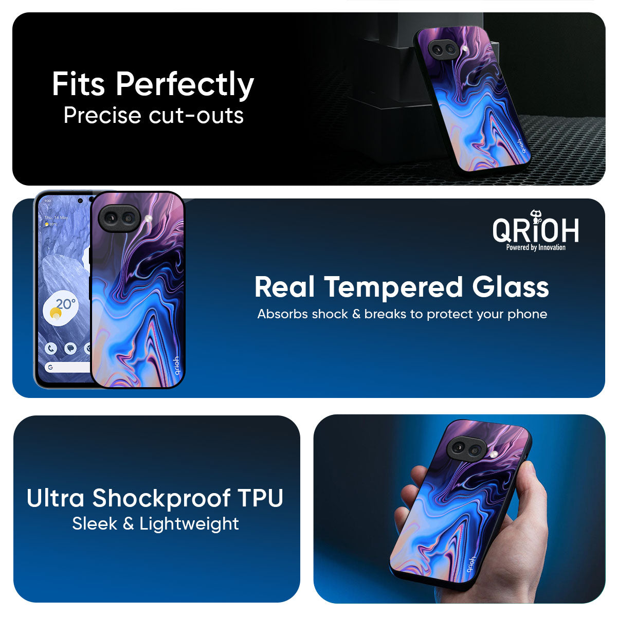 Psychic Texture Glass Case for Google Pixel 9A