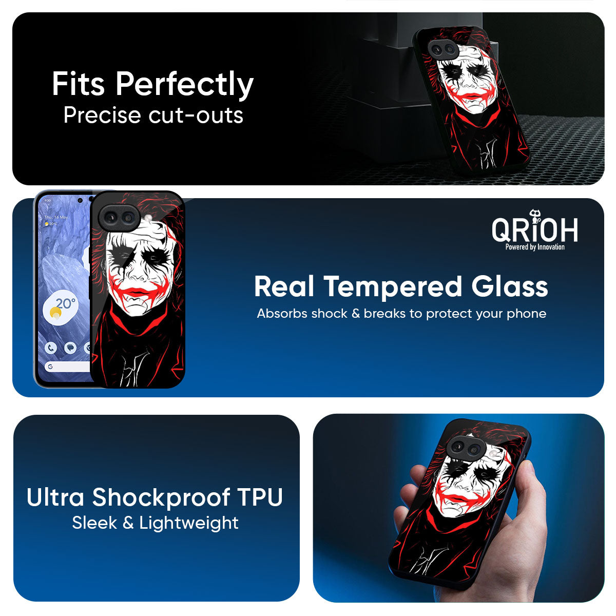 Life In Dark Glass Case For Google Pixel 9A