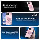 Diamond Pink Gradient Glass Case For Google Pixel 9A