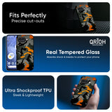 Camouflage Orange Glass Case For Google Pixel 10A 5G