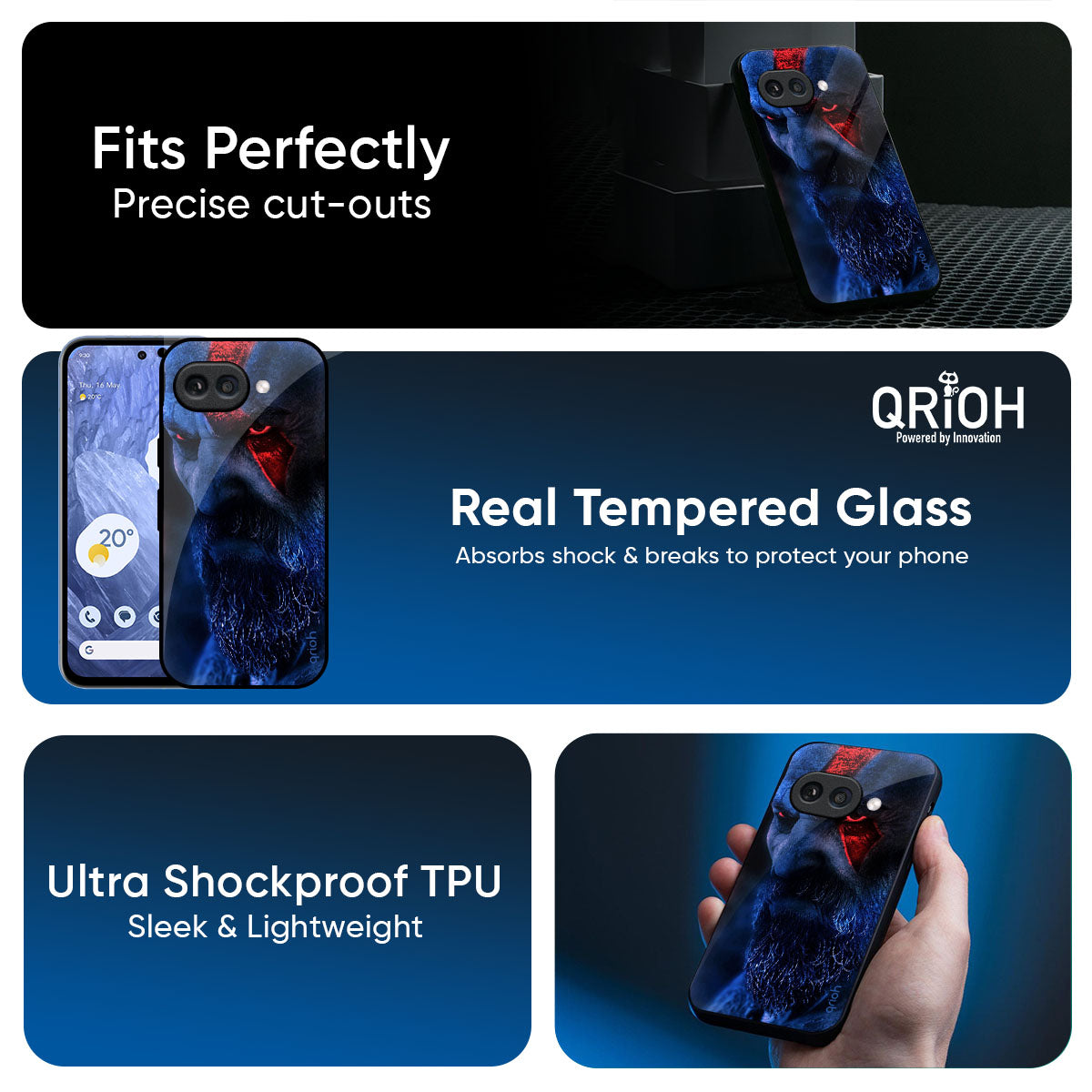 God Of War Glass Case For Google Pixel 9A