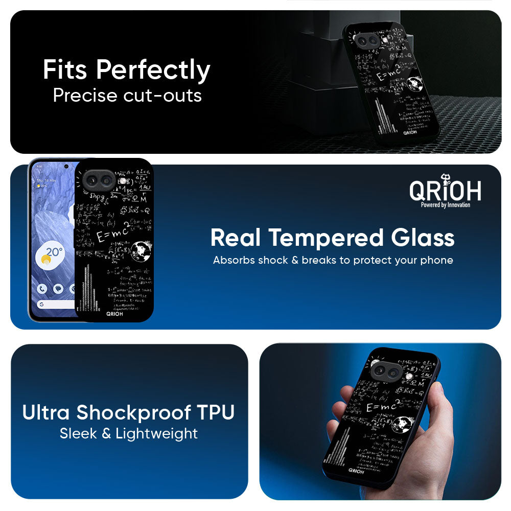 Funny Math Glass Case for Google Pixel 10A 5G
