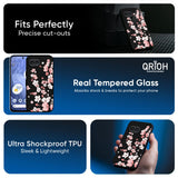 Black Cherry Blossom Glass Case for Google Pixel 10A 5G