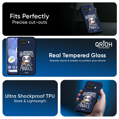 Struggling Panda Glass Case for Google Pixel 10A 5G