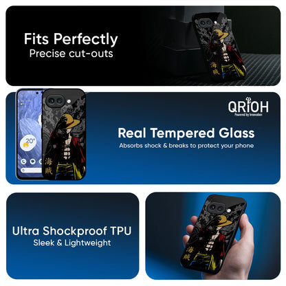 Dark Luffy Glass Case for Google Pixel 9A