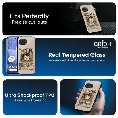 Luffy Wanted Glass Case for Google Pixel 9A