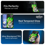 Anime Green Splash Glass Case for Google Pixel 10A 5G