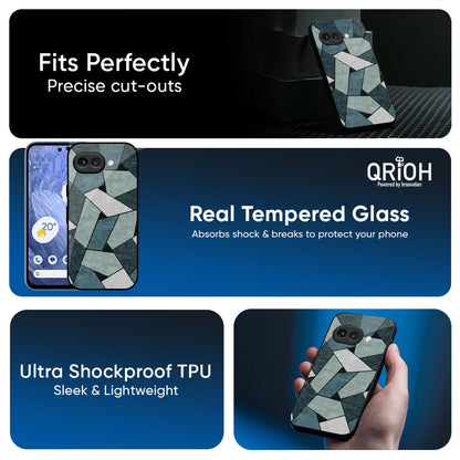 Abstact Tiles Glass Case for Google Pixel 9A