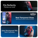 Blue & Red Smoke Glass Case for Google Pixel 9A