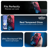Blue & Red Smoke Glass Case for Google Pixel 10A 5G