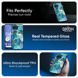 Turquoise Geometrical Marble Glass Case for Google Pixel 10A 5G