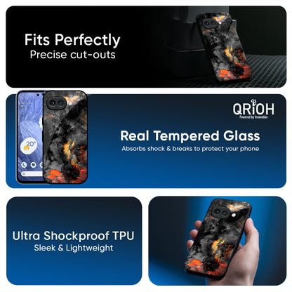 Lava Explode Glass Case for Google Pixel 9A