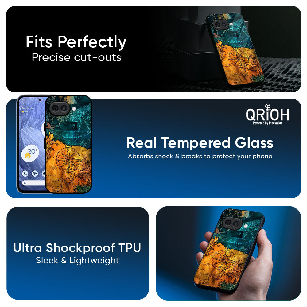Architecture Map Glass Case for Google Pixel 10A 5G