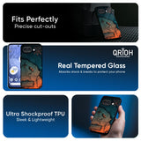 Geographical Map Glass Case for Google Pixel 10A 5G