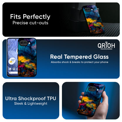 Multicolor Oil Painting Glass Case for Google Pixel 10A 5G