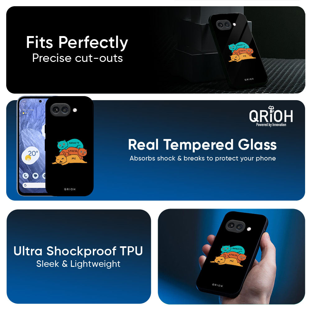 Anxiety Stress Glass Case for Google Pixel 10A 5G