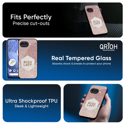Boss Lady Glass Case for Google Pixel 9A