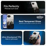 Tricolor Pattern Glass Case for Google Pixel 9A