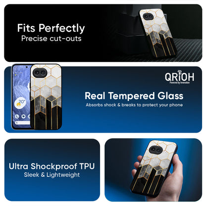 Tricolor Pattern Glass Case for Google Pixel 10A 5G