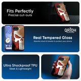 Red Skull Glass Case for Google Pixel 9A