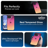 Geometric Pink Diamond Glass Case for Google Pixel 9A