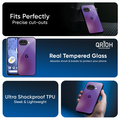 Ultraviolet Gradient Glass Case for Google Pixel 9A