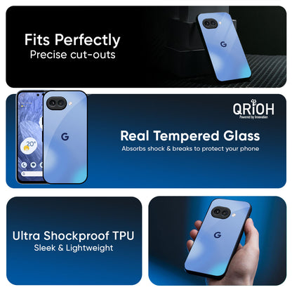 Vibrant Blue Texture Glass Case for Google Pixel 10A 5G