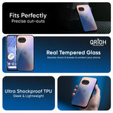 Blue Mauve Gradient Glass Case for Google Pixel 9A