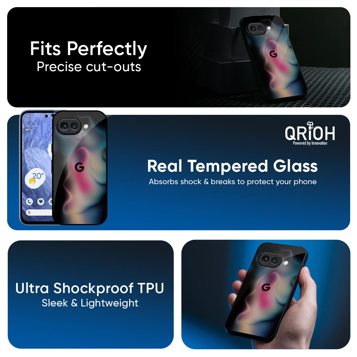 Colorful Palette Glass Case for Google Pixel 9A