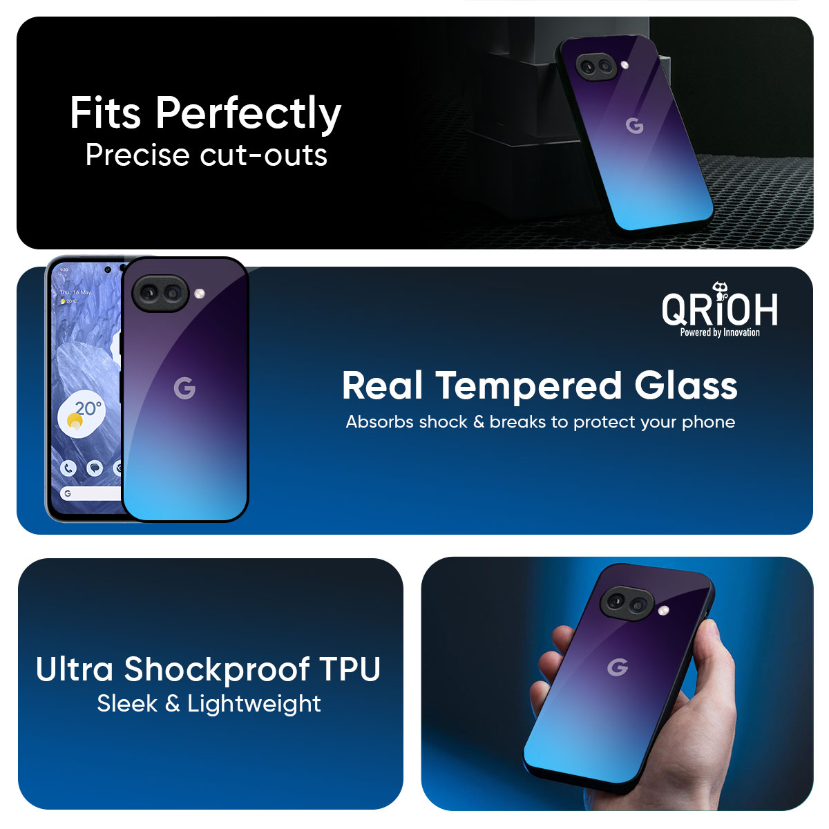 Dark Ocean Glass Case for Google Pixel 10A 5G