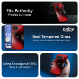 Red Garnet Glass Case for Google Pixel 10A 5G