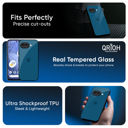 Cobalt Blue Glass Case for Google Pixel 9A