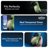 Green Tornado Glass Case for Google Pixel 9A