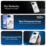 Satin White Marble Glass Case for Google Pixel 10A 5G