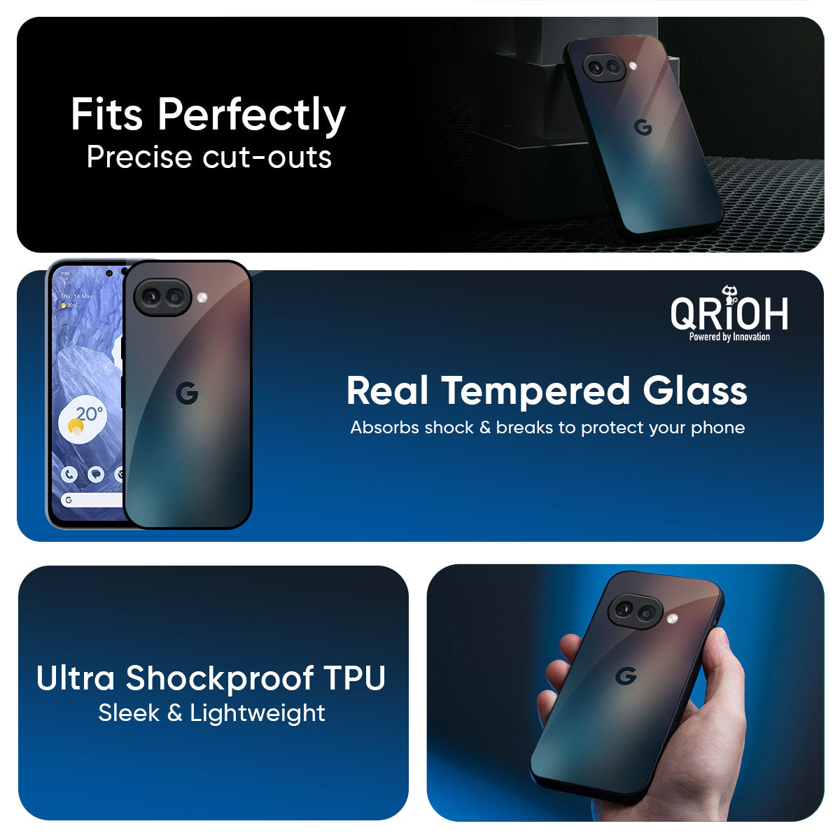 Dust Strom Glass Case for Google Pixel 9A