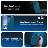Cobalt Blue Glass Case for Google Pixel 9A