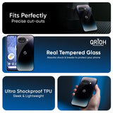 Black Obsidian Glass Case for Google Pixel 9A