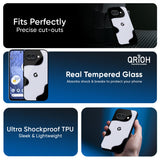Wheat Cream Wavy Glass Case for Google Pixel 9A