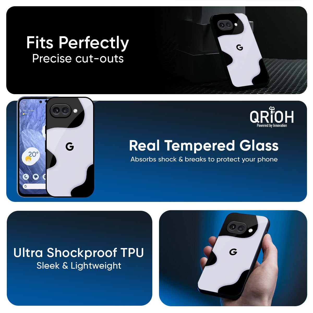 Wheat Cream Wavy Glass Case for Google Pixel 10A 5G