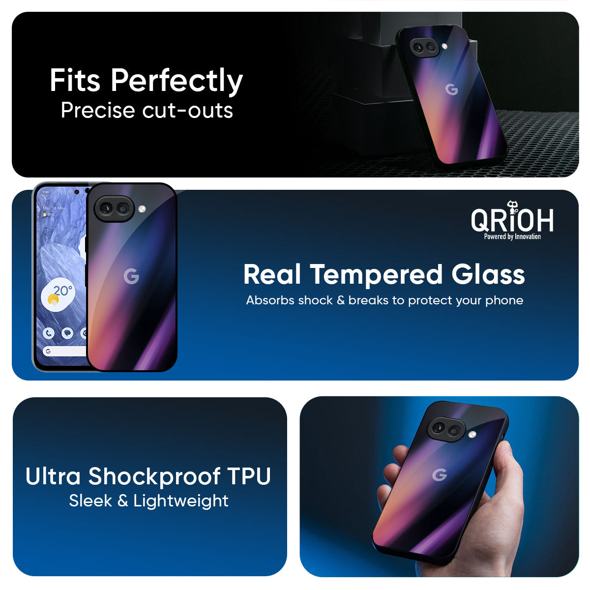 Color Fluid Glass Case for Google Pixel 9A