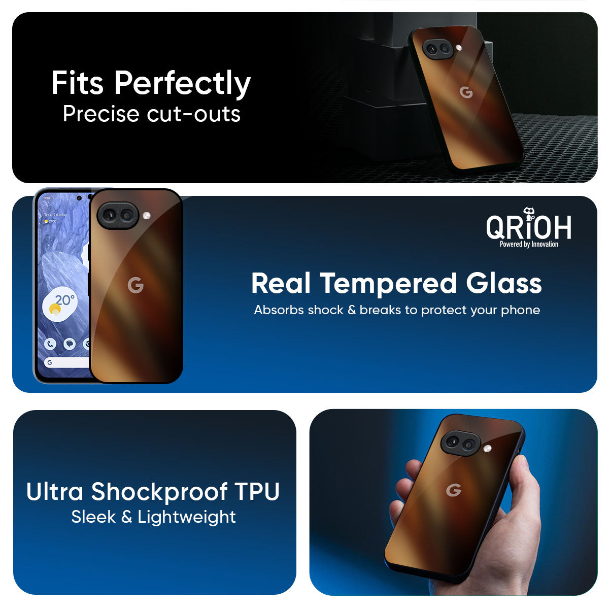 EarthTones Glass Case for Google Pixel 9A