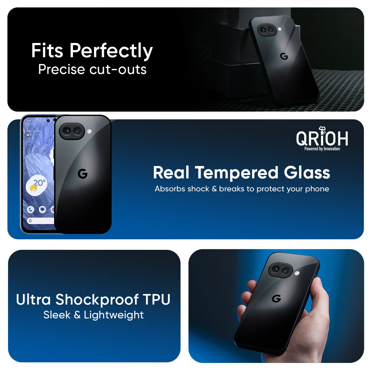 Sky Flow Glass Case for Google Pixel 9A